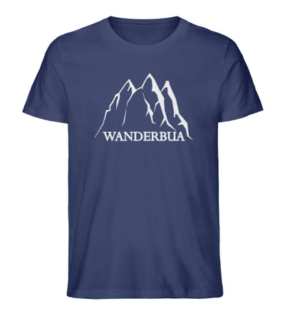 Wanderbua - Herren Organic T-Shirt wandern Navyblau