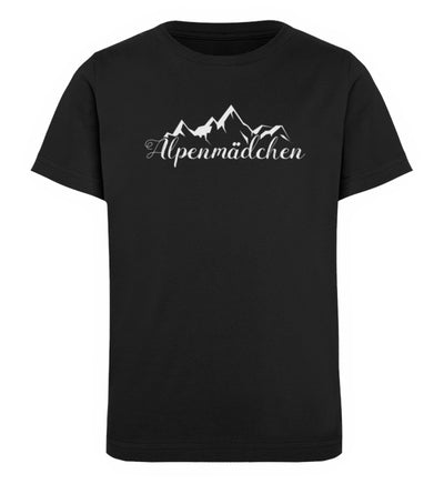 Alpenmädchen - Kinder Premium Organic T-Shirt berge Schwarz