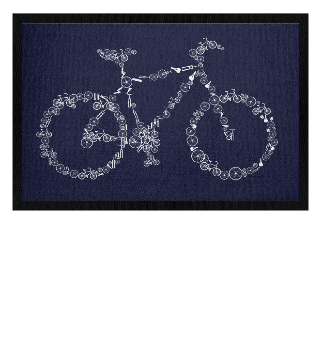 Fahrrad Kollektiv - Fußmatte mit Gummirand fahrrad mountainbike Navy