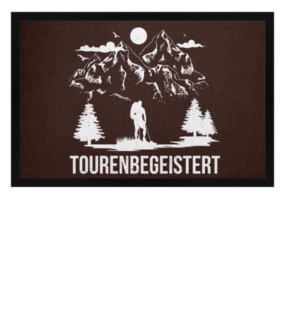 Tourenbegeisterung - Fußmatte mit Gummirand-BERGLUST