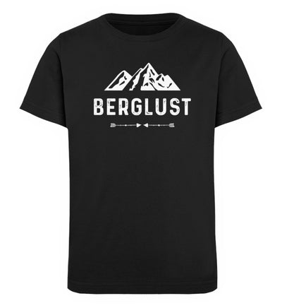 BERGLUST - Kinder Premium Organic T-Shirt berge wandern Schwarz