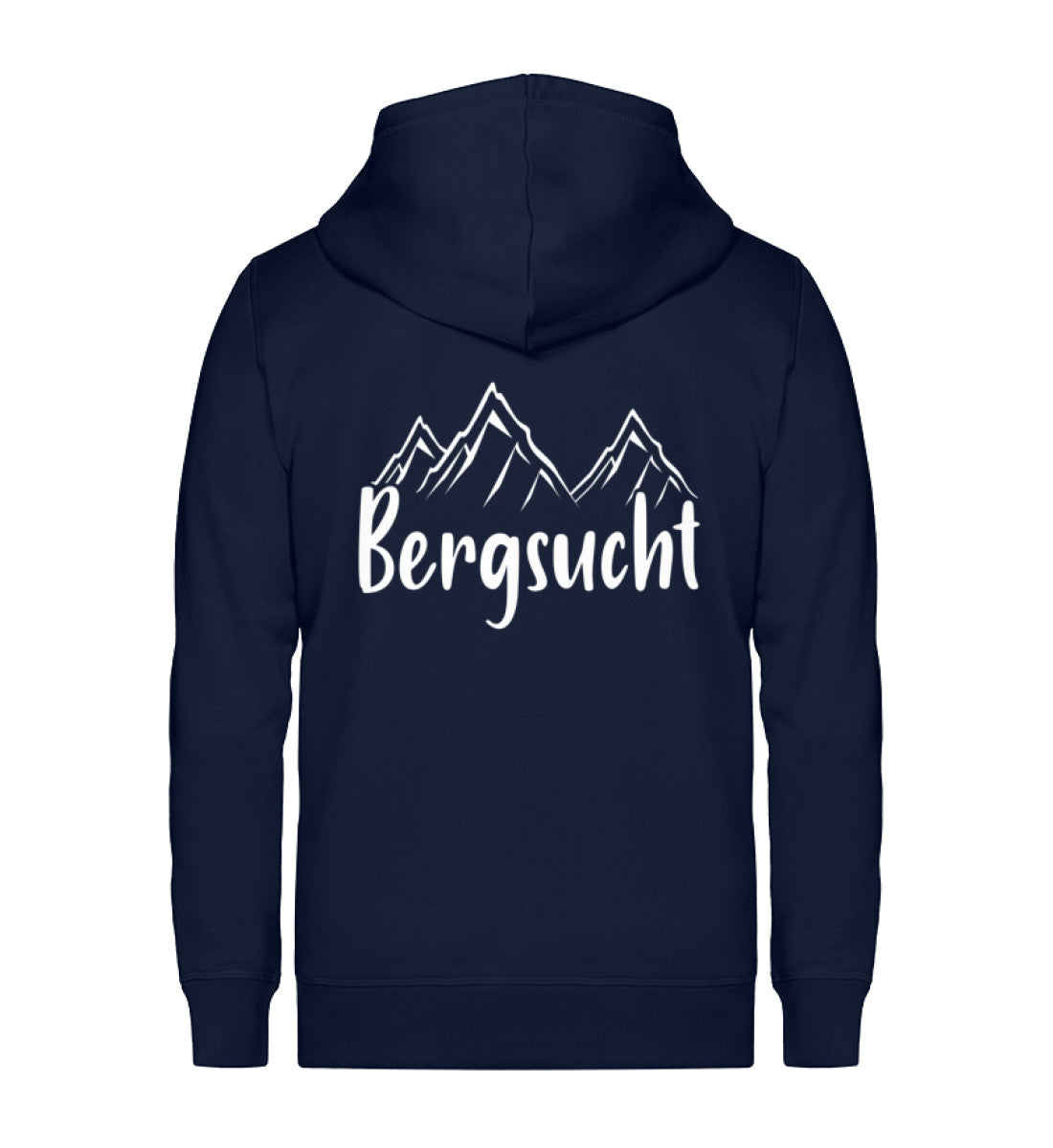 Bergsucht - Unisex Premium Organic Sweatjacke berge klettern Navyblau