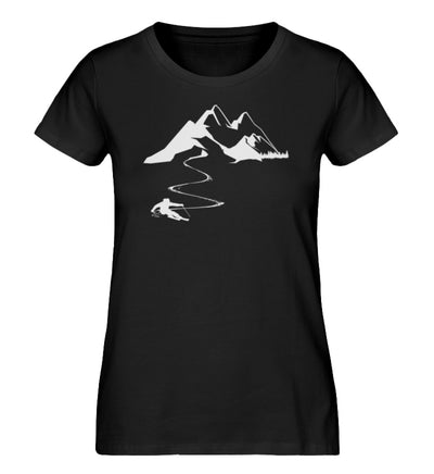 Skisüchtig - Damen Premium Organic T-Shirt Schwarz