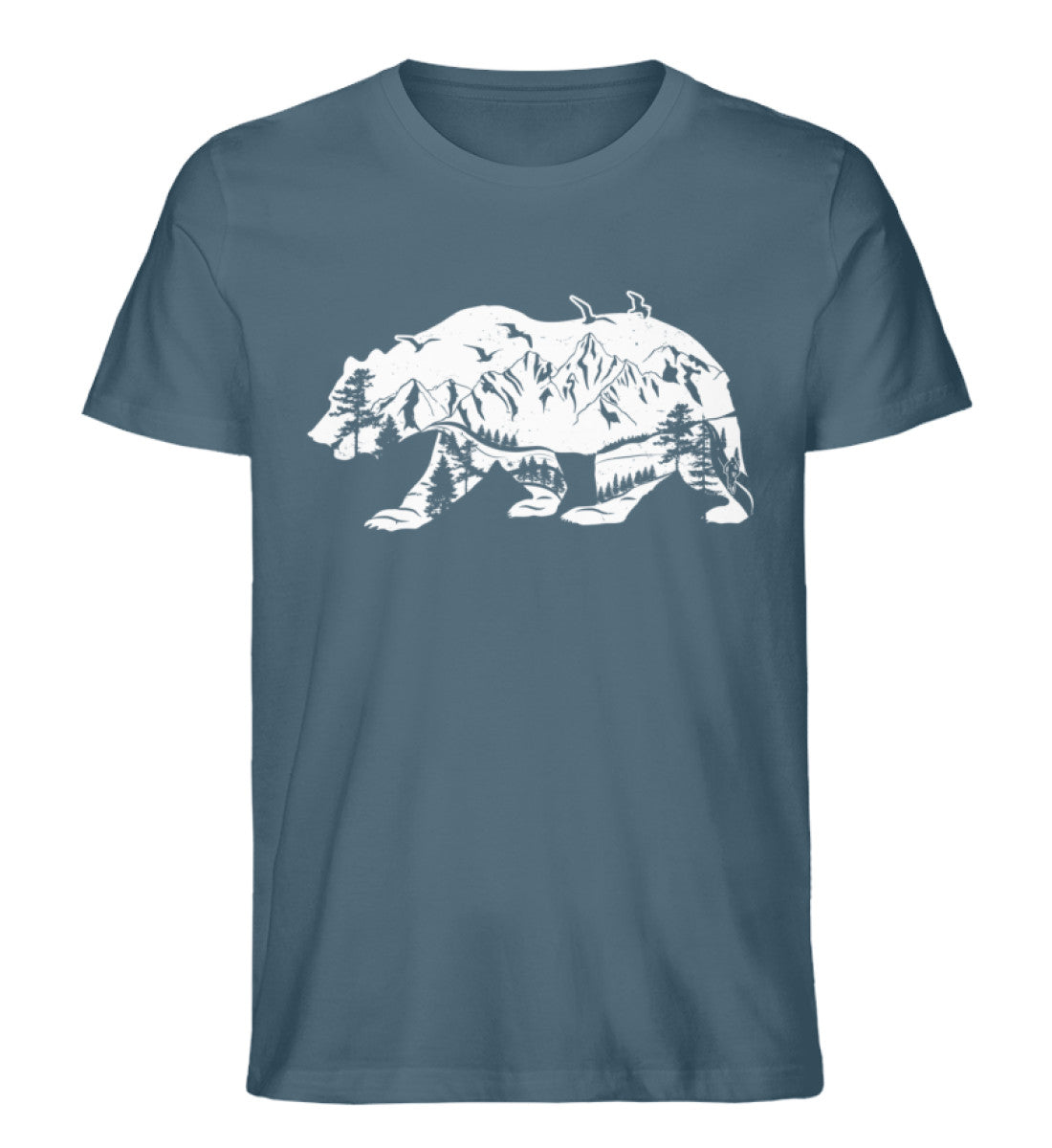 Bär und Berge Abstrakt - Herren Premium Organic T-Shirt berge camping Stargazer