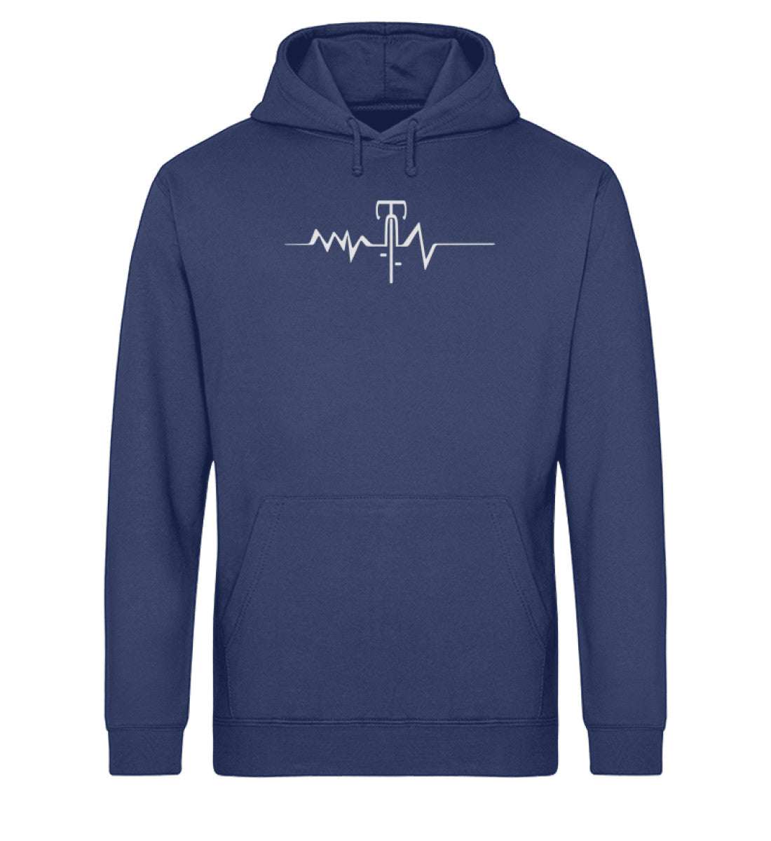 Herzschlag Rennrad - Unisex Organic Hoodie