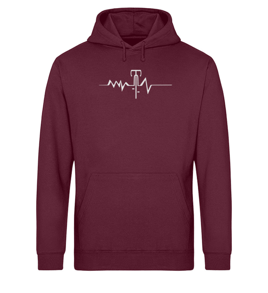 rennrad pullover Herzschlag Rennrad - Unisex Organic Hoodie