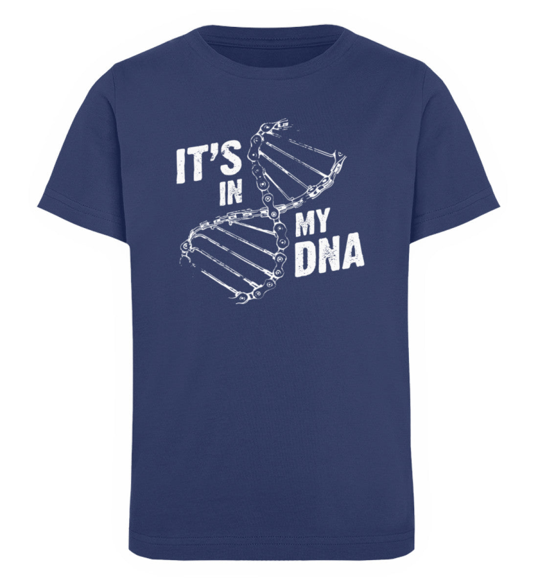 Its in my DNA - Kinder Premium Organic T-Shirt fahrrad mountainbike Navyblau
