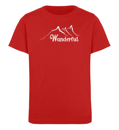 Wanderful - Kinder Premium Organic T-Shirt Rot