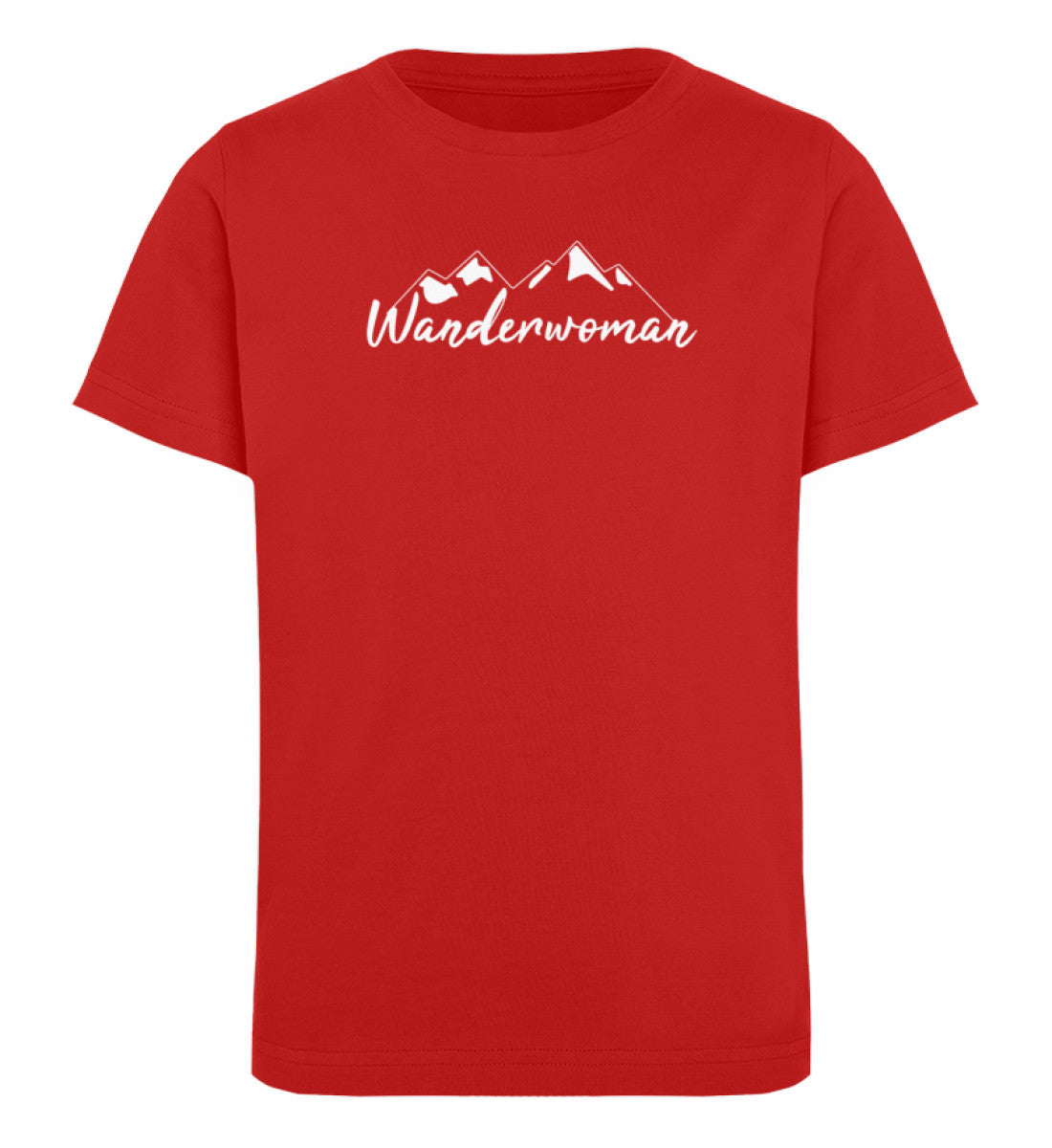 Wanderwoman. - Kinder Premium Organic T-Shirt Rot
