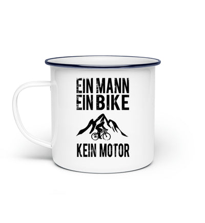 Ein Mann - Ein Bike - Kein Motor - Emaille Tasse fahrrad mountainbike Default Title