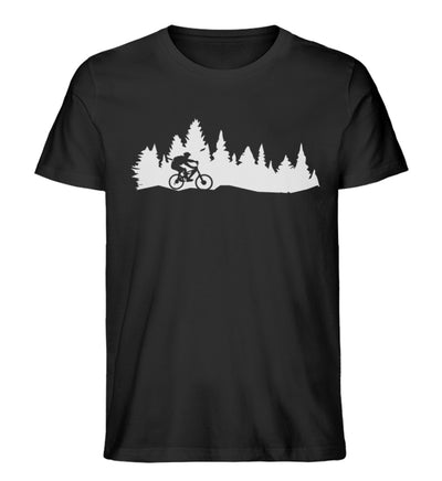 Mountainbiken und Landschaft - Herren Organic T-Shirt mountainbike Schwarz