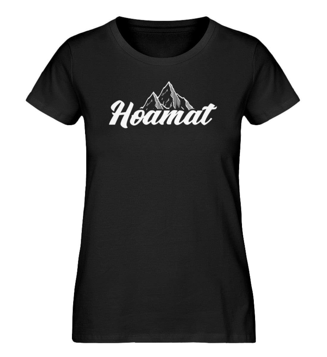 Hoamat - Damen Premium Organic T-Shirt berge Schwarz