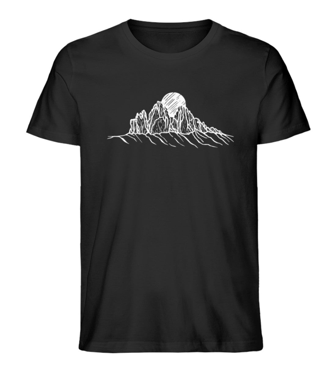 Drei Zinnen - Herren Premium Organic T-Shirt berge wandern Schwarz