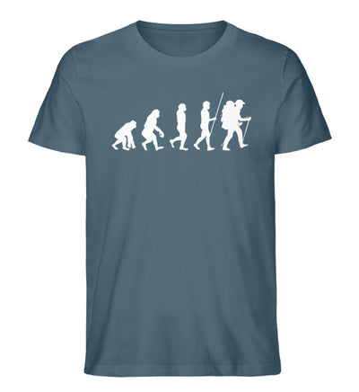 Evolution Wandermensch - Herren Premium Organic T-Shirt wandern Stargazer