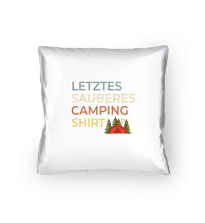 Letztes sauberes Camping Shirt - Kissen (40x40cm) camping mountainbike Default Title
