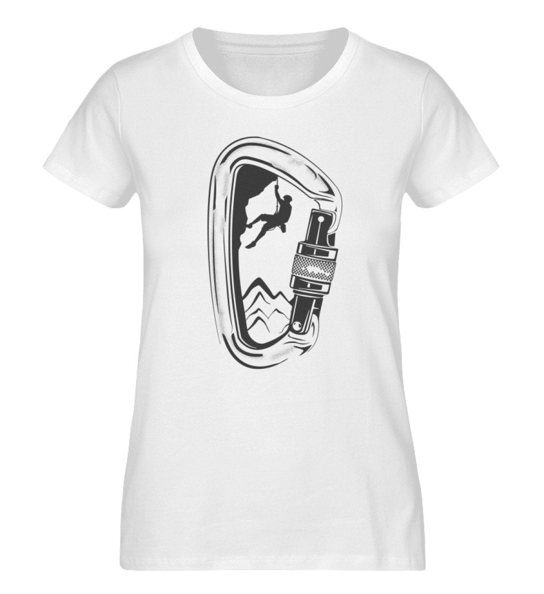 Bergsteigen - Damen Organic T-Shirt klettern Weiß