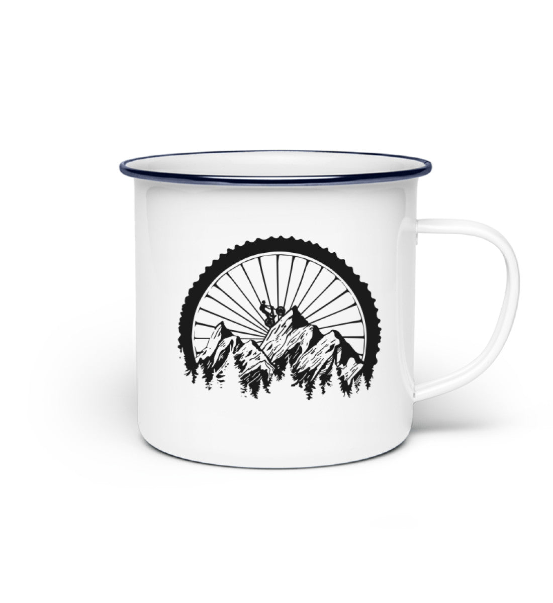 mountainbike tassen Mountainbike Geometrisch - Emaille Tasse
