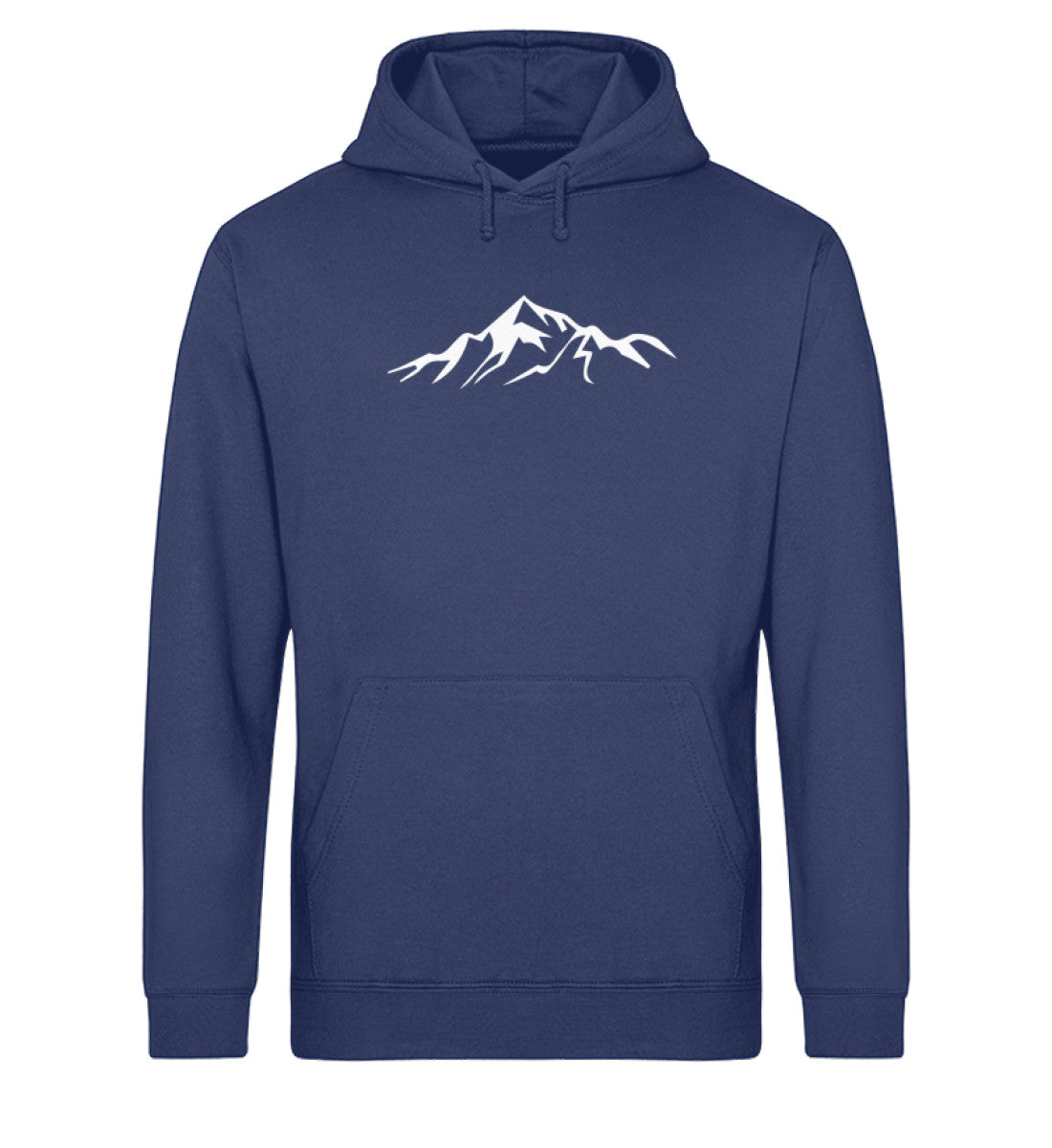 Gebirge - Unisex Organic Hoodie berge Navyblau