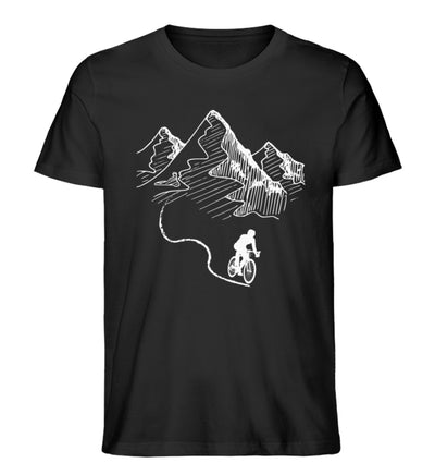 Bergbiker - Herren Organic T-Shirt mountainbike Schwarz