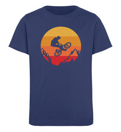 Stuntbiker - Kinder Premium Organic T-Shirt Navyblau