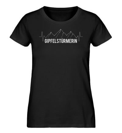 Gipfelstürmerin - Damen Organic T-Shirt' berge klettern wandern Schwarz