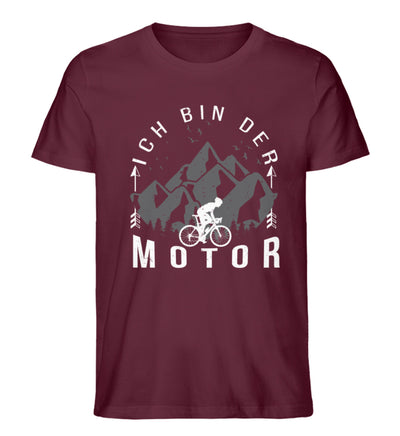 Ich Bin Der Motor - Herren Premium Organic T-Shirt fahrrad mountainbike Weinrot
