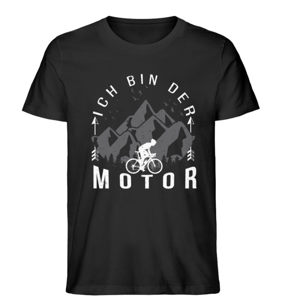 Ich Bin Der Motor - Herren Premium Organic T-Shirt fahrrad mountainbike Schwarz