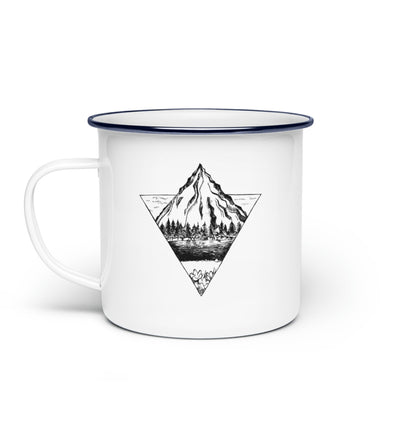 Berg - Geometrisch - Emaille Tasse' berge wandern