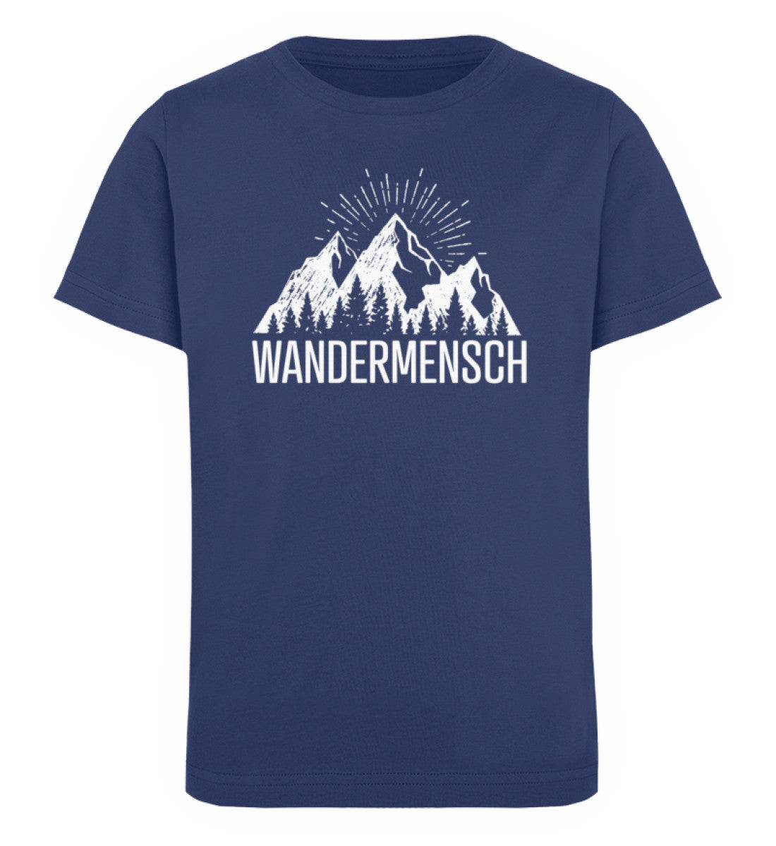 Der Wandermensch - Kinder Premium Organic T-Shirt berge wandern Navyblau