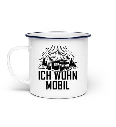 Ich wohn mobil - Emaille Tasse camping Default Title