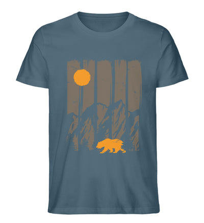 Berge, Mond und Bär - Herren Premium Organic T-Shirt berge camping Stargazer