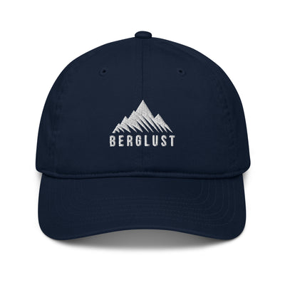 Berglust Logo - Organic Kappe (Bestickt) berge Navyblau