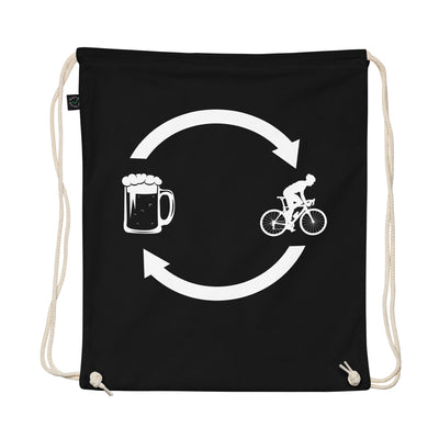 Beer Loading Arrows And Cycling 1 - Organic Turnbeutel fahrrad Schwarz