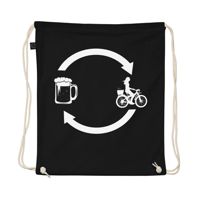 Beer Loading Arrows And Cycling 2 - Organic Turnbeutel fahrrad Schwarz