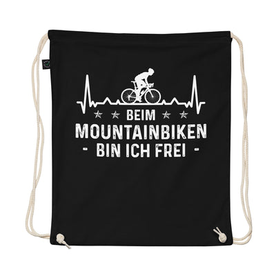 Beim Mountainbiken Bin Ich Frei 3 - Organic Turnbeutel fahrrad