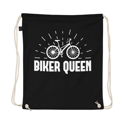 Biker Queen - Organic Turnbeutel fahrrad Schwarz