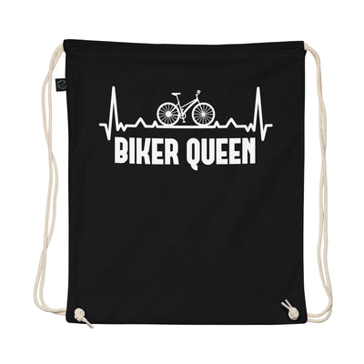 Biker Queen 1 - Organic Turnbeutel fahrrad Schwarz