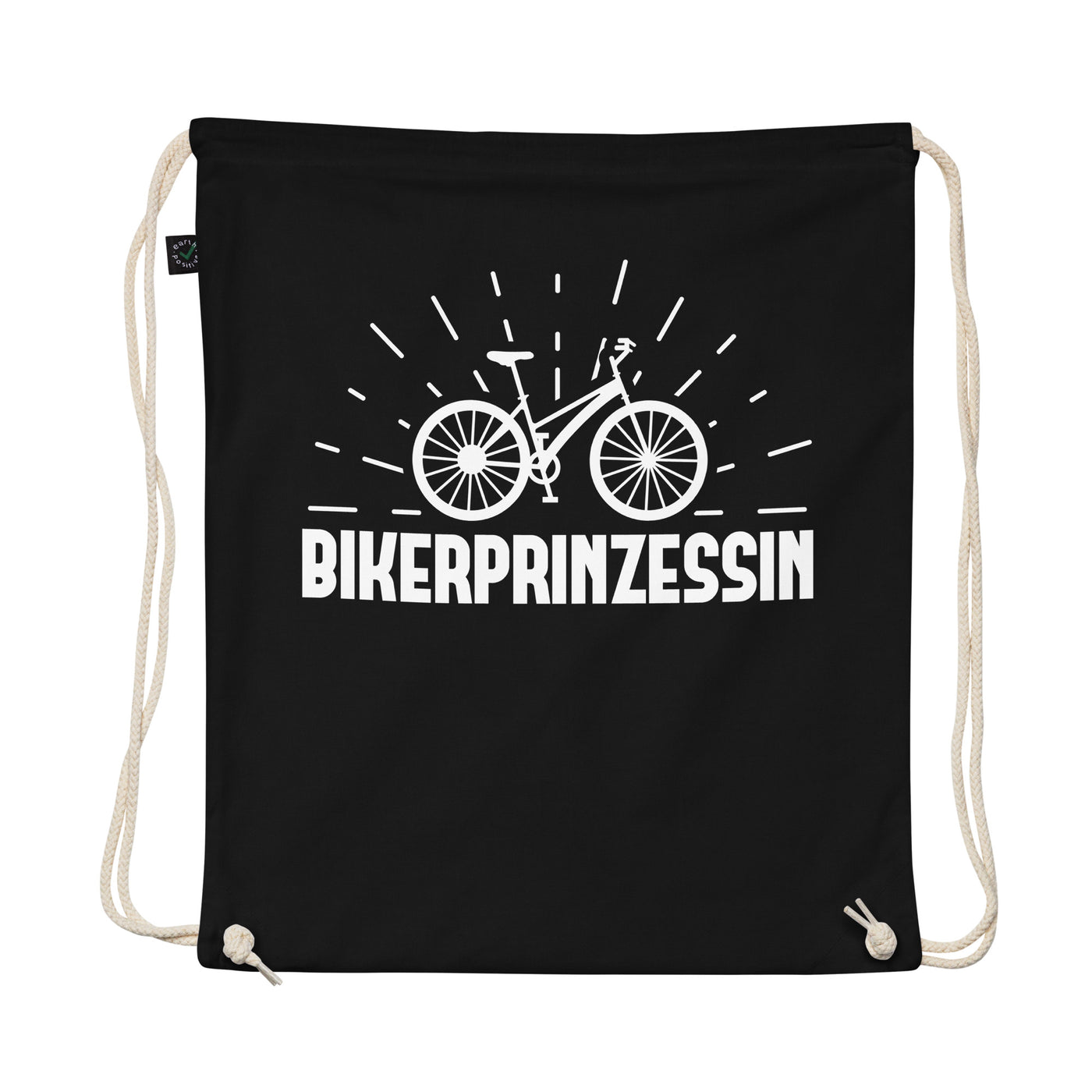 Bikerprinzessin - Organic Turnbeutel fahrrad