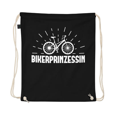 Bikerprinzessin - Organic Turnbeutel fahrrad Schwarz