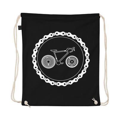 Chain Circle - Cycling - Organic Turnbeutel fahrrad Schwarz