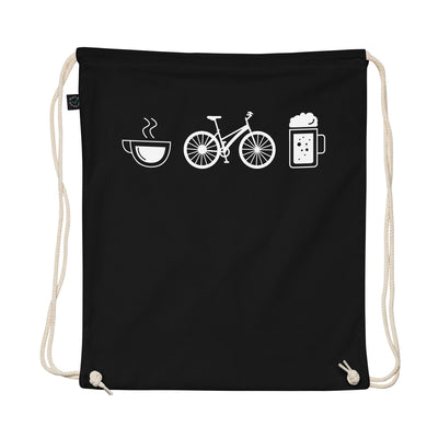 Coffee Beer And Bicycle - Organic Turnbeutel fahrrad Schwarz