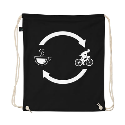 Coffee Loading Arrows And Cycling 1 - Organic Turnbeutel fahrrad Schwarz