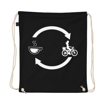 Coffee Loading Arrows And Cycling 2 - Organic Turnbeutel fahrrad Schwarz