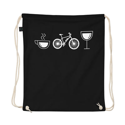 Coffee Wine And Ebike - Organic Turnbeutel e-bike Schwarz