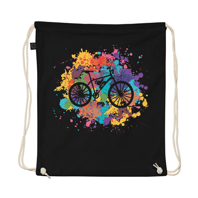 Colorful Splash And E-Bike - Organic Turnbeutel e-bike Schwarz
