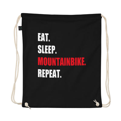 Eat Sleep Mountainbike Repeat - Organic Turnbeutel mountainbike