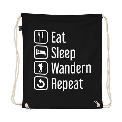 Eat Sleep Wandern Repeat - Organic Turnbeutel wandern