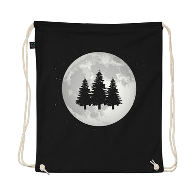 Full Moon - Trees - Organic Turnbeutel camping