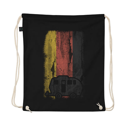 German Flag 2 And Camping - Organic Turnbeutel camping
