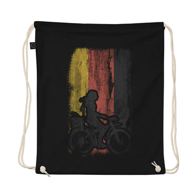 German Flag 2 And Cycling - Organic Turnbeutel fahrrad